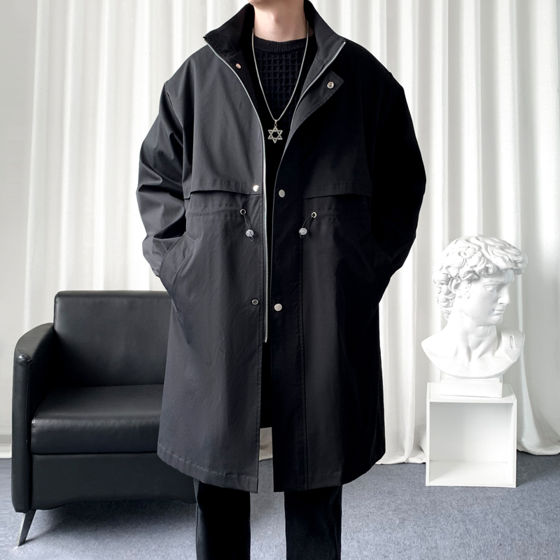 Streetwear Brand Clothing - Тренч, новый плащ, корейское мужское модное